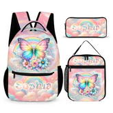 Rainbow Butterfly - Personalized Backpack|Back-to-School Gift