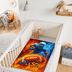 Customizable Athlete Blanket - Personalized Name - Ball Games