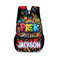 Colorful graffiti Backpack - Personalized School Backpack with Name - School Season Gift