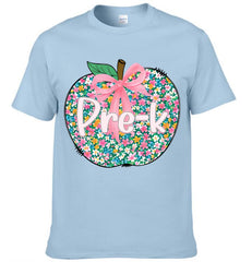 Flowers Apple Customized Clothing - Personalized Grade T-shirt
