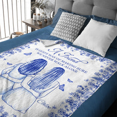 Friendship Makes One No Longer Feel Lonely - Personalized Blanket - A Gift for Friends