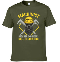 As Engineers As Heroes - Personalized Name Clothing - A wonderful gift for engineers