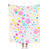 Customized Flower Blanket Personalized Names - Personalized Flower Gifts