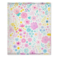 Customized Flower Blanket Personalized Names - Personalized Flower Gifts