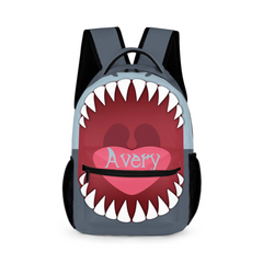 Customized Megalodon Backpack With Personalized Name - A Cool Gift For Children In The School Season
