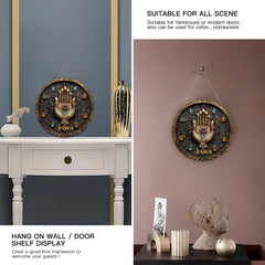 Gold Agate Customized Door Plate - Personalized Name Wooden Sign- Demonstrate Noble