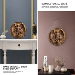 Angel Wing Warrior Customized Door Plate - Personalized Name - Retro Decoration