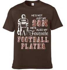 He's Not Just My Son He's Favorite Football Player - Personalized Clothing - Gift For Family Members