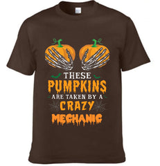 These Pumpkins Taken By A Crazy Mechanic - Personalized Title Halloween Clothing