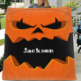 Custom Halloween Monster Blanket – Personalized Spooky Character Throw – Gift for Kids and Adults