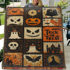 Trick or Treat - Halloween Custom Blanket - Halloween Gifts