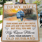 To My Wife Customized Blanket - Personalized Text - Memorial Day Gift