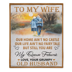 To My Wife Customized Blanket - Personalized Text - Memorial Day Gift