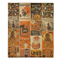 🎃Vintage Spooky Pumpkin Custom Blanket - Halloween Blanket