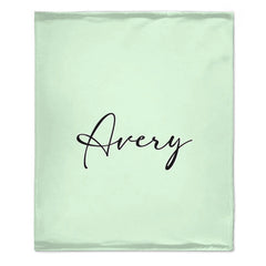 Custom Bunny Alphabet Blanket - Personalized Rabbit Initial Name Throw - Gift for Kids & Girls