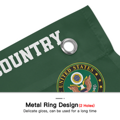 Proud Veteran Customized Flag - Personalized Department, Grade, Time, Name - Memento Gift