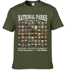 63 National Parks Customized Clothing - Personalized Name And Title - Gift For Nature Lovers, Parks Lovers