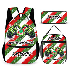 Monster Squad Leader Customized Backpack - Personalized Title and Name - Christmas Gift For Kids, Children