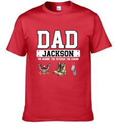 Father is Soldier - Personalized Military-Themed Clothing - Father's Day Gift