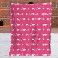 Personalized Name Custom Blanket for Baby, Kids, Youth Or Adult
