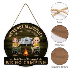 Funny Camping Customized Wooden Sign - Personalized Name - Gift For RV Lovers, Campers