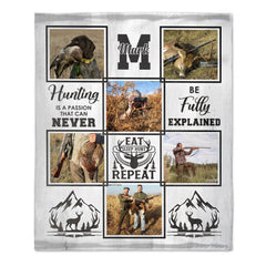 Hunting Is Not Just A Sport- Personalized Deer Hunting Blanket - Custom Photo Collage Blanket Gift