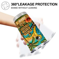 Personalized Tropical Parrot Tumbler - Custom Name Summer Beach Cup - Gift For Parrot Lovers