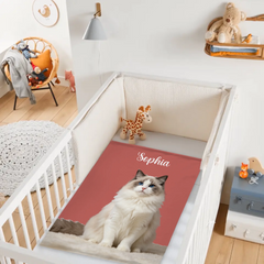 Personalized Pet Photo Blanket for Dog Mom or Cat Lover, Custom Fleece Throw Gift for Pet Owners, Cozy Picture Blanket for Her