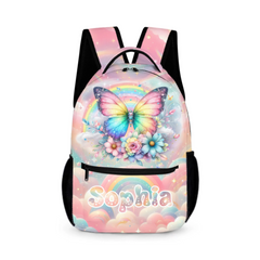 Rainbow Butterfly - Personalized Backpack｜Back-to-School Gift
