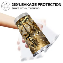 Customized Loving Horse Thermos Cup - Personalized Name - Gift For Horse Lovers