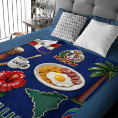 Proud To Be Dominicana Customized Blanket - Personalized Name - Gift For Expats, Friends