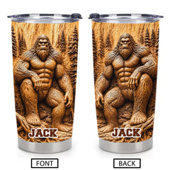 Woodland Giant Customized Thermos Cup – Personalized Bigfoot Tumbler